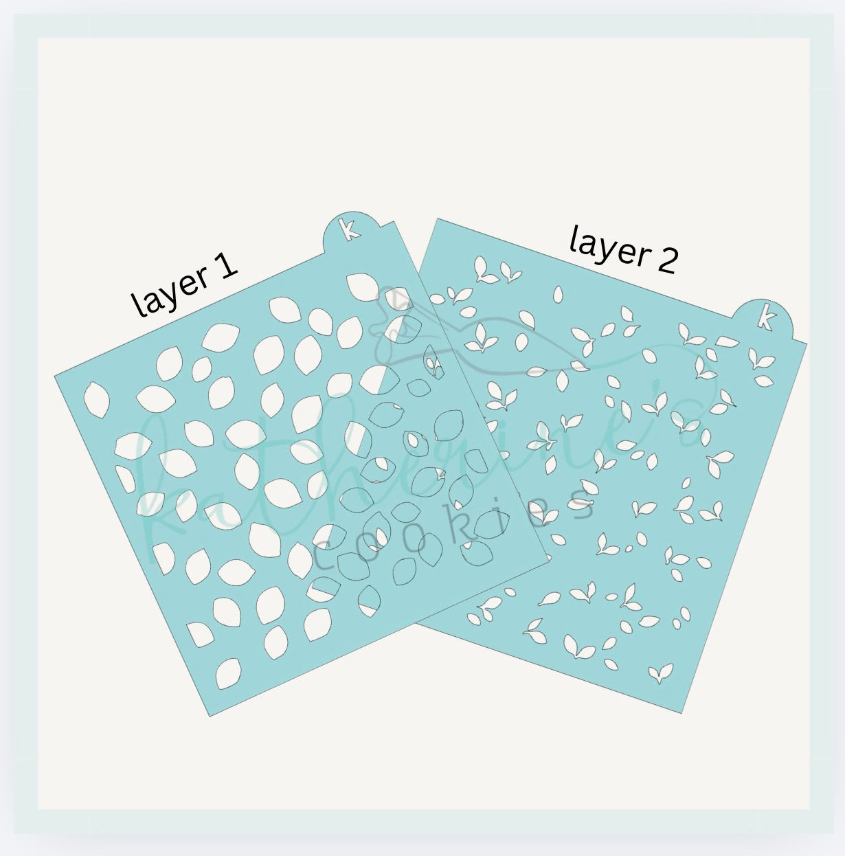 Lemons Two Piece Cookie Stencil