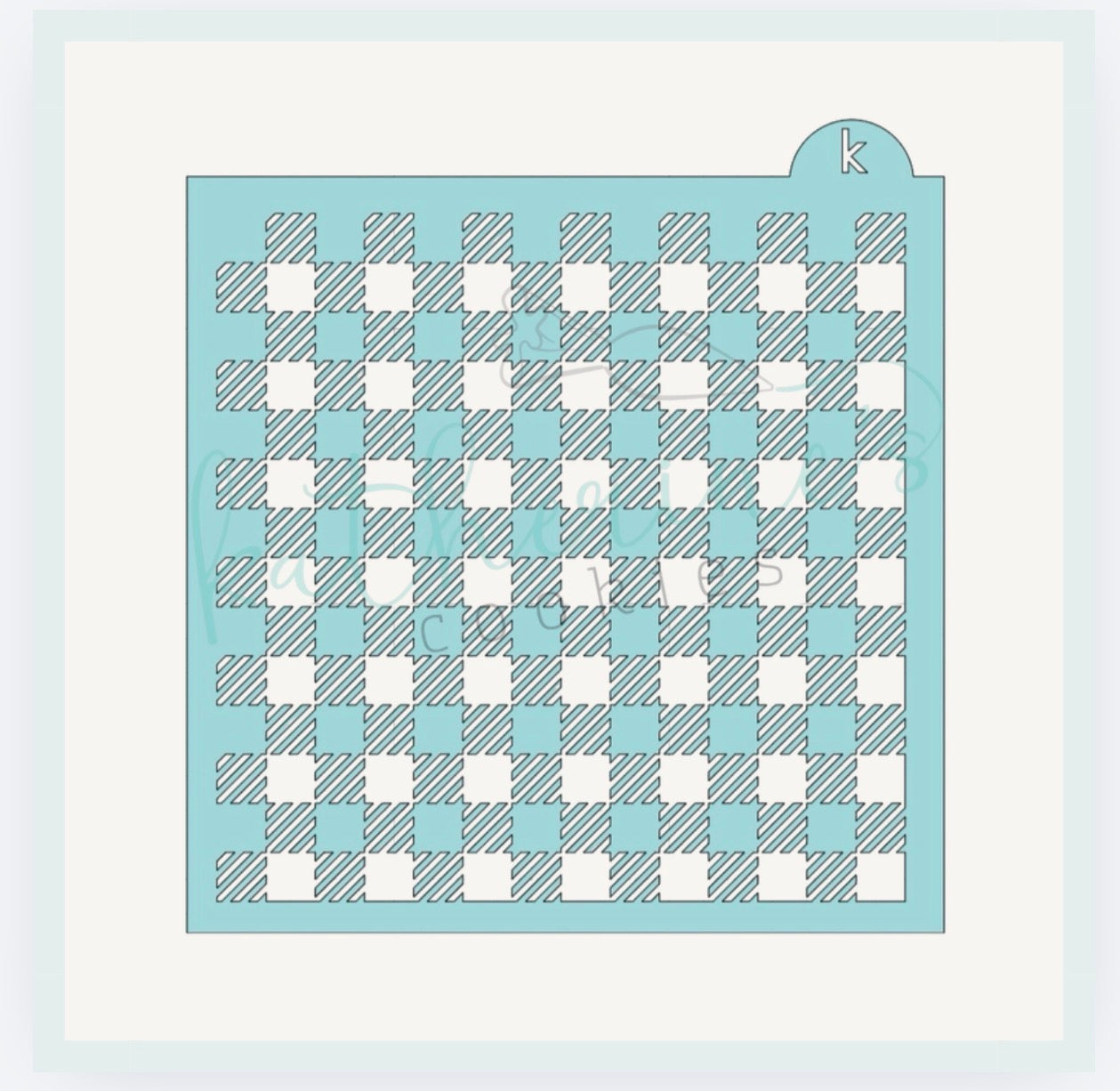 Buffalo Plaid Cookie Stencil