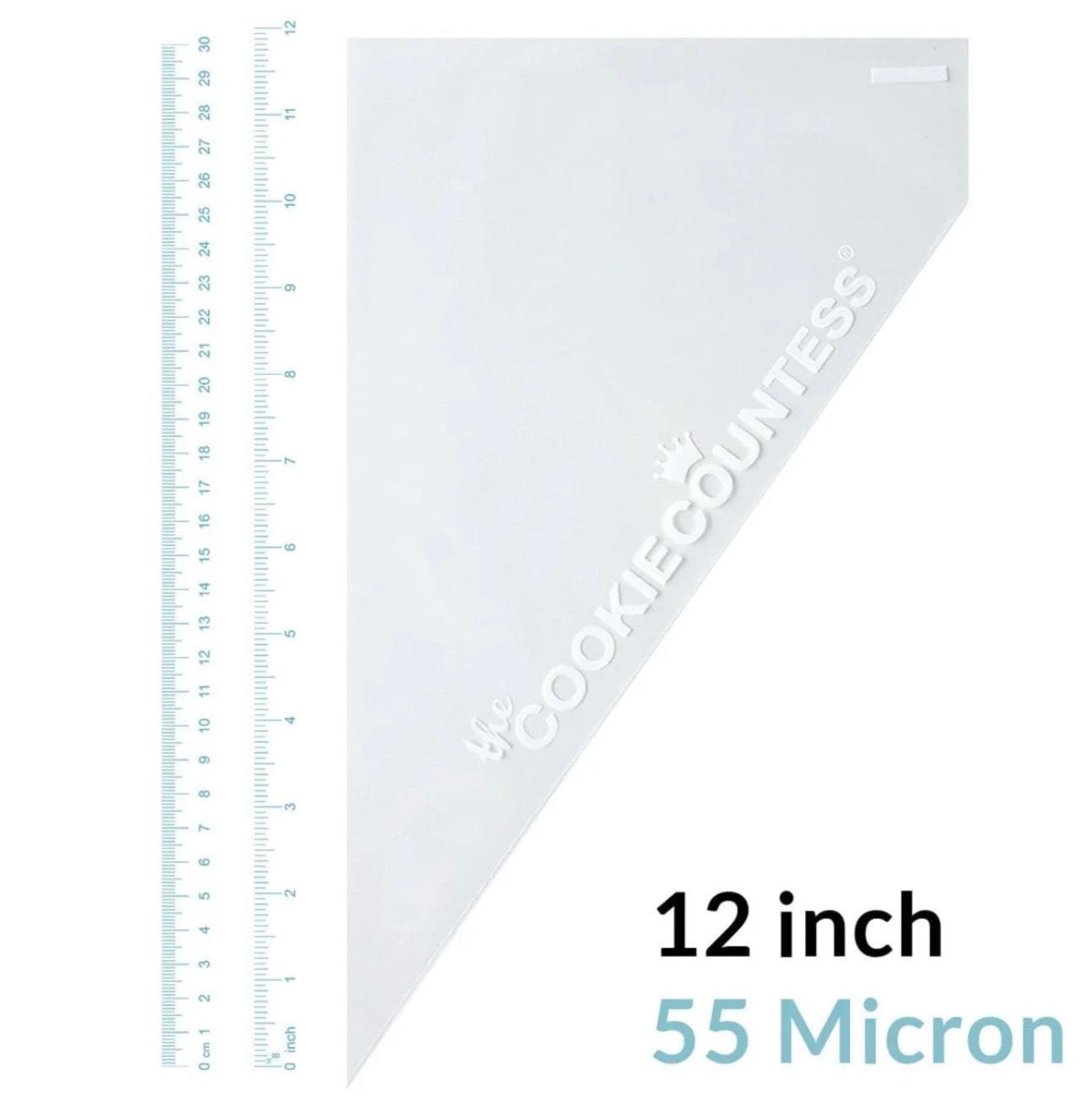Tipless Piping Bags | Cookie Countess Tipless Royal Icing Decorating Bags | Multiple Sizes + Thicknesses | 100 Count