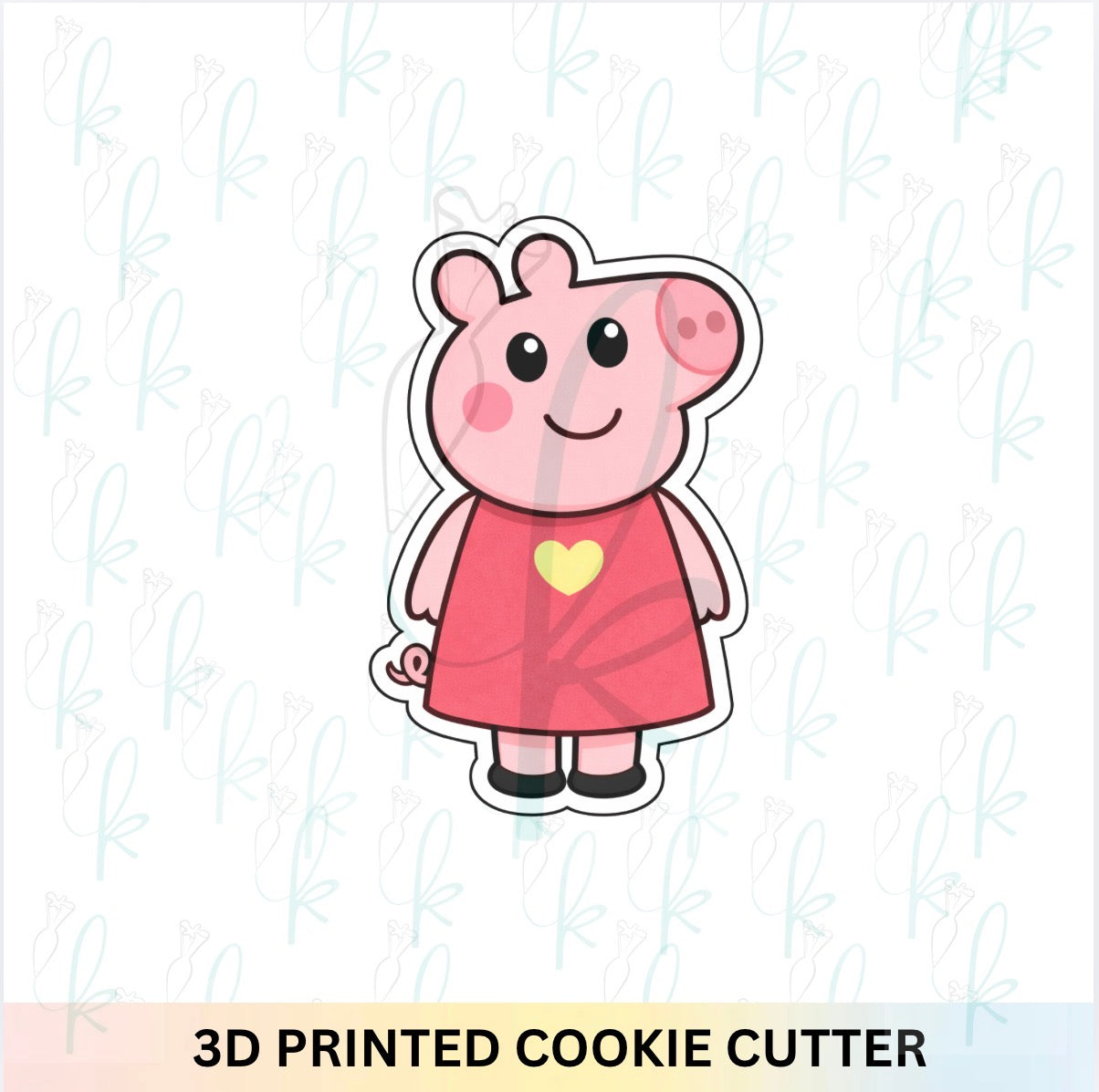 Girl Pig Cookie Cutter