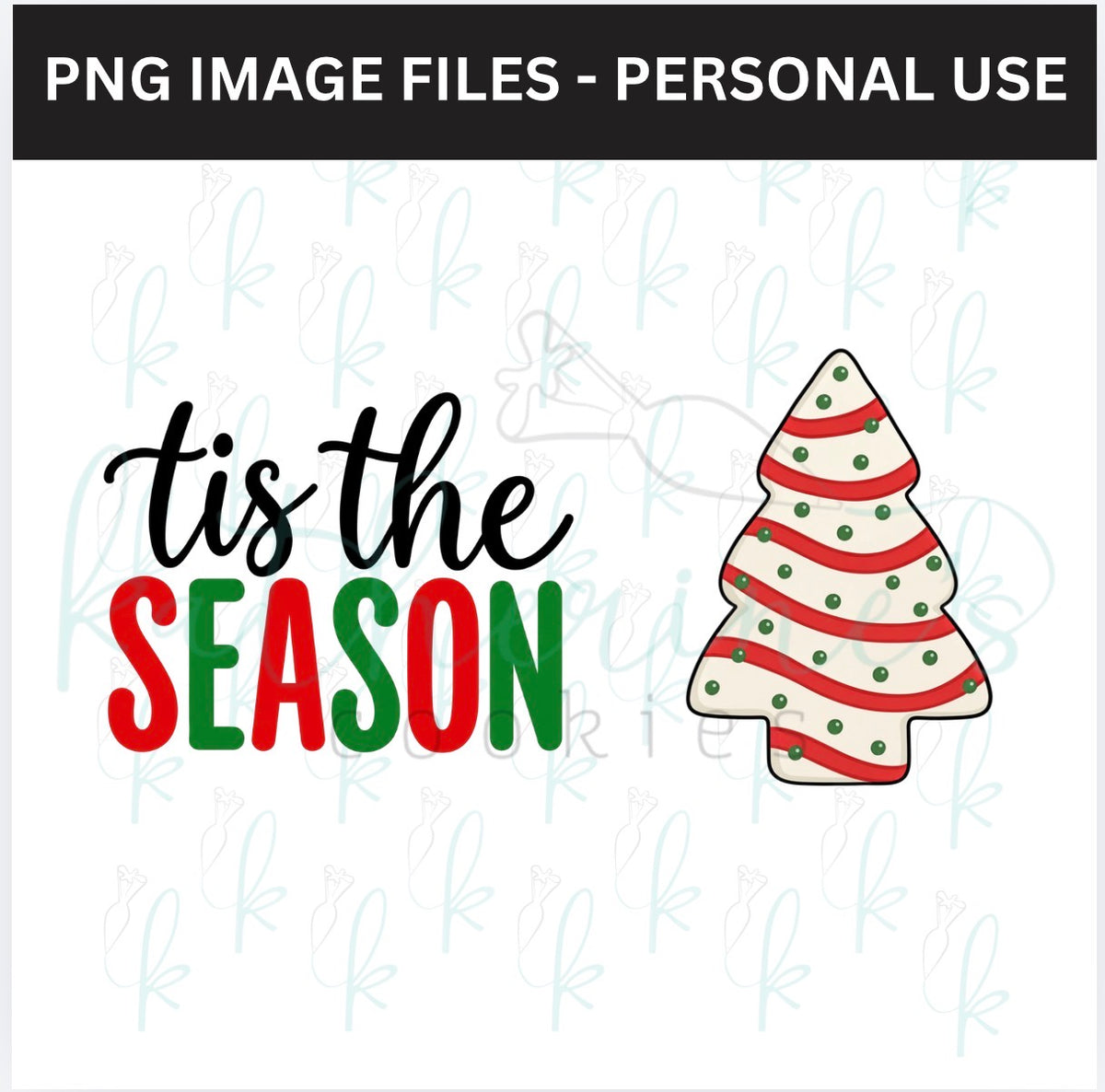 Tis the Season PNG Images - set of 2