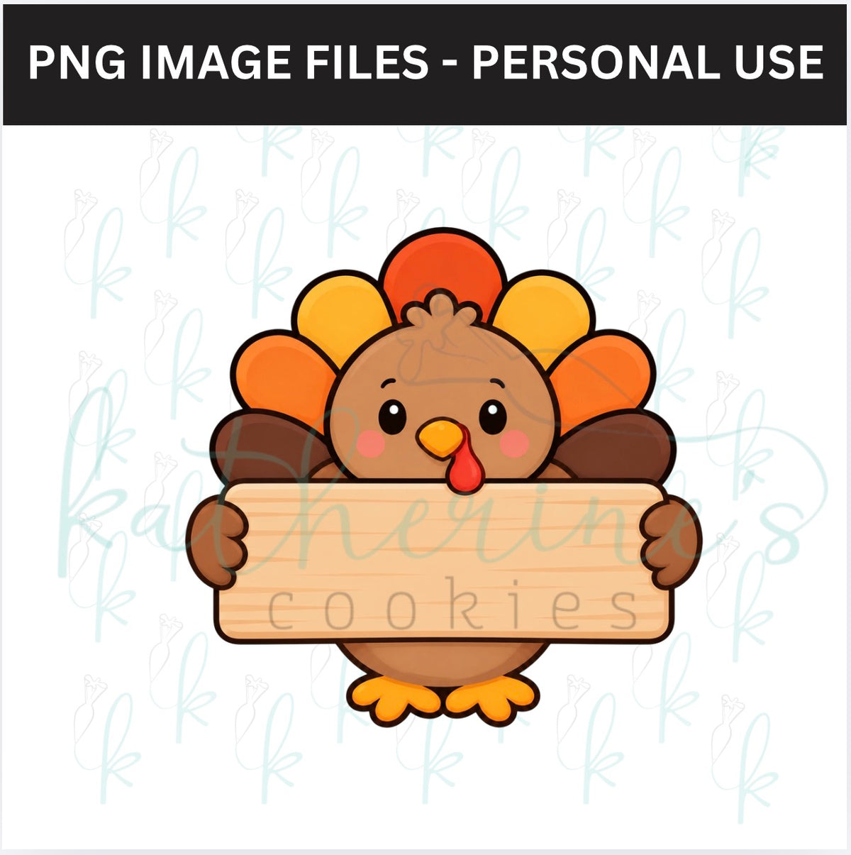 Standing Turkey Plaque PNG Image