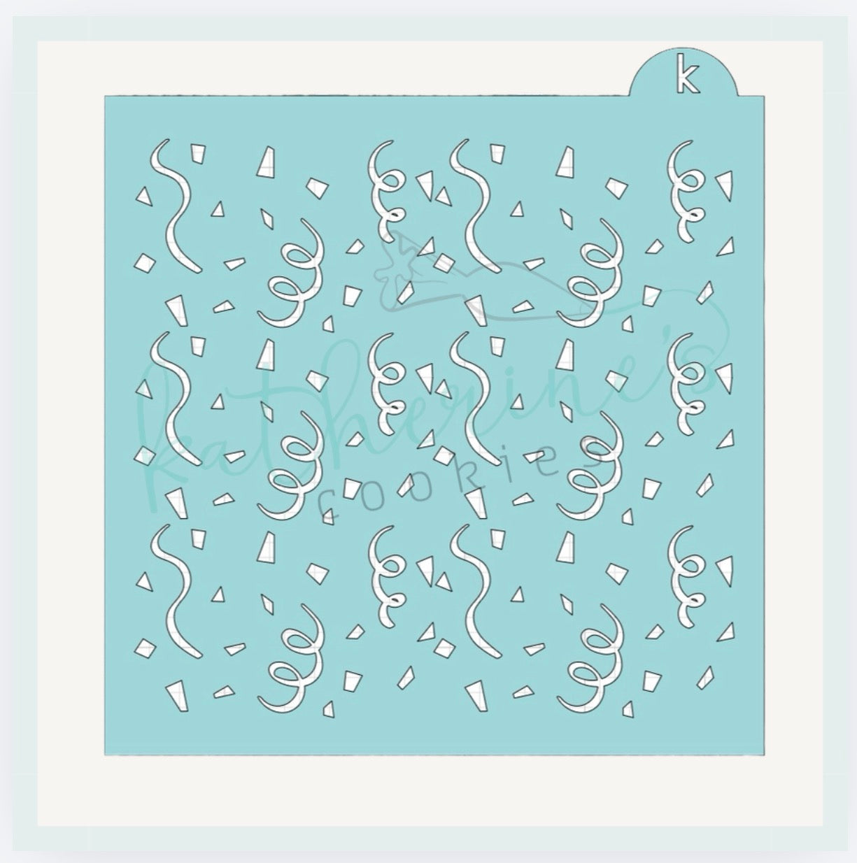 Confetti Cookie Stencil