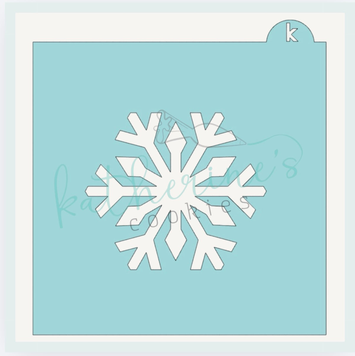 Snowflake Cookie Stencil