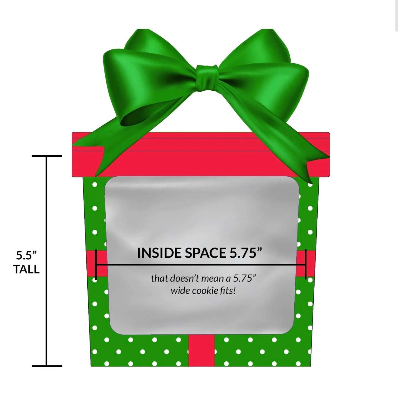 Green Gift Cookie Bag | Cookie Countess Cookie Packaging Bags | Set of 10 Bags