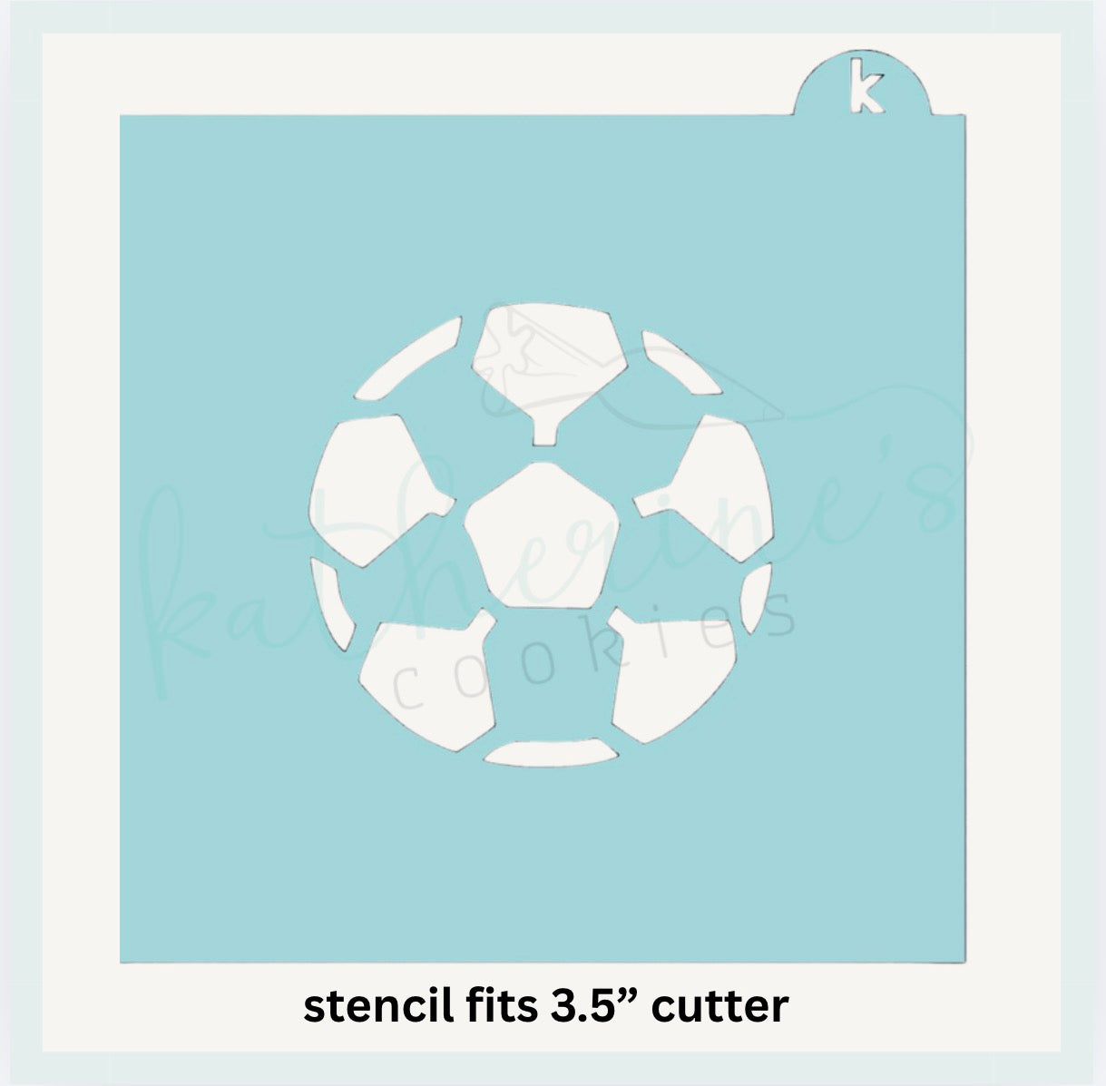 Soccer Ball Cookie Stencil