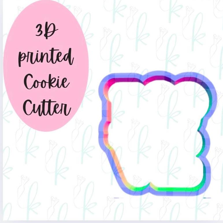 Mouse Love Plaque Cookie Cutter