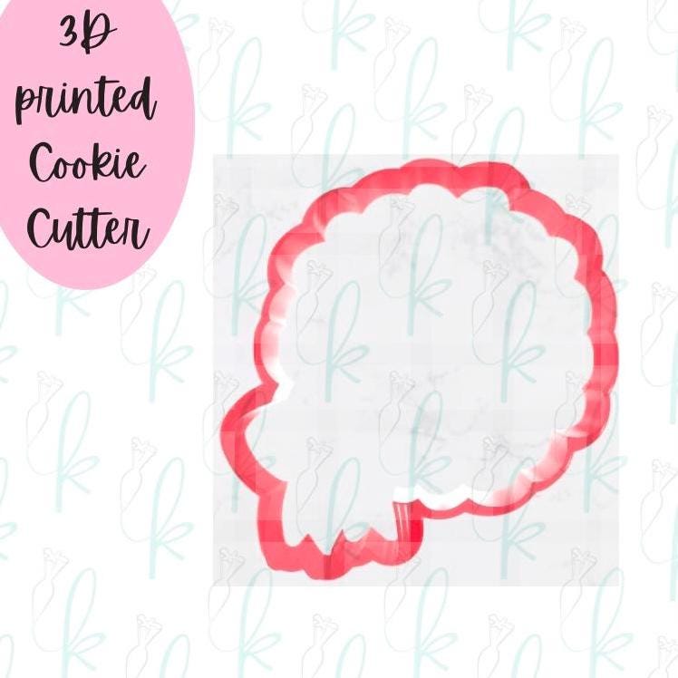 Jelly Bean Bow Plaque Cookie Cutter