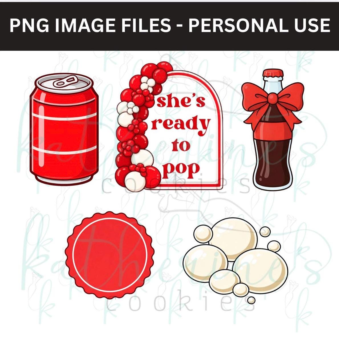 Ready to Pop PNG Images - set of 5 images