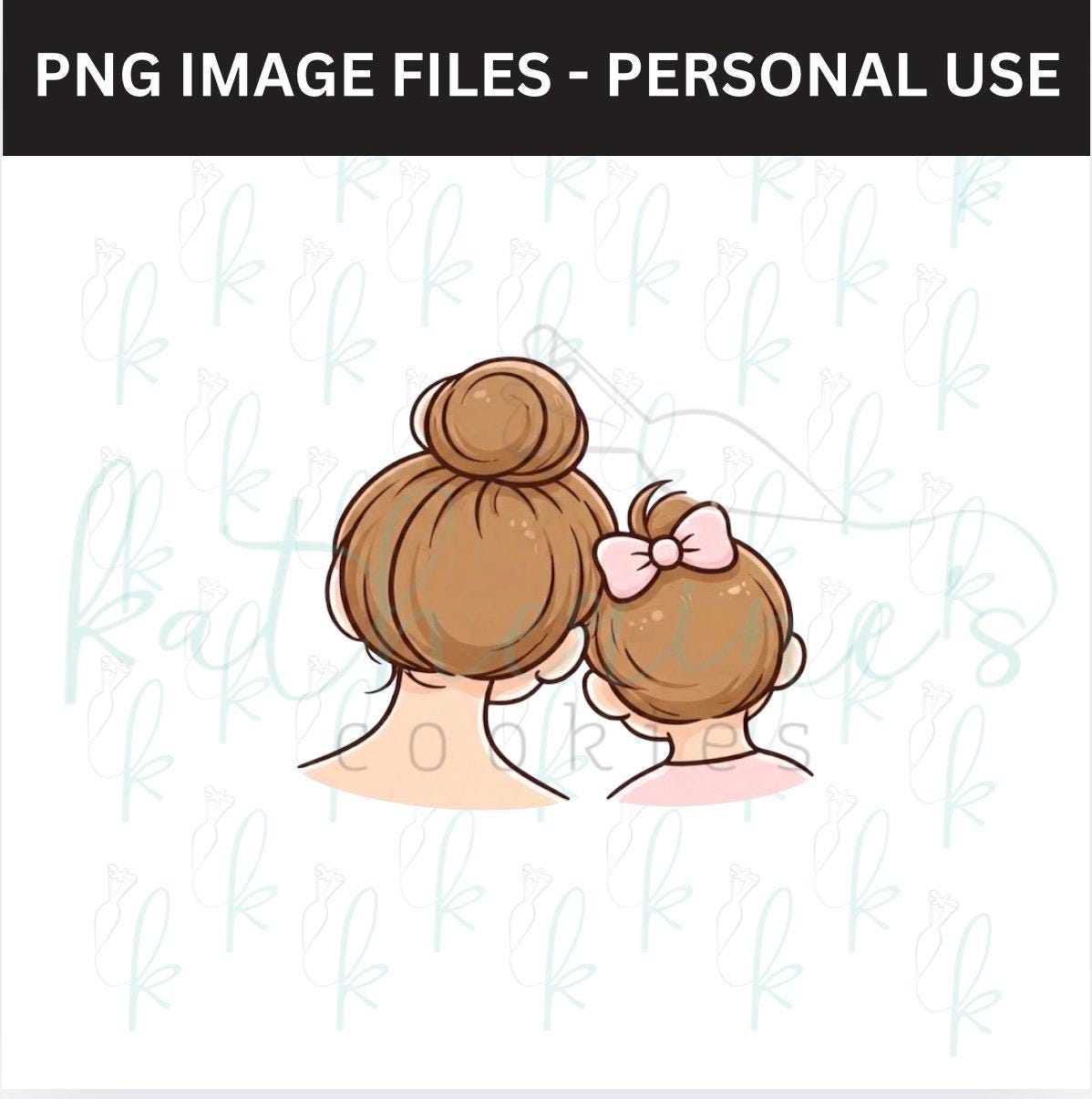 Mom and Daughter PNG Image