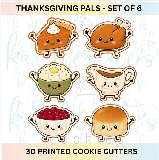 Thanksgiving Pals - Set of 6 Cookie Cutters