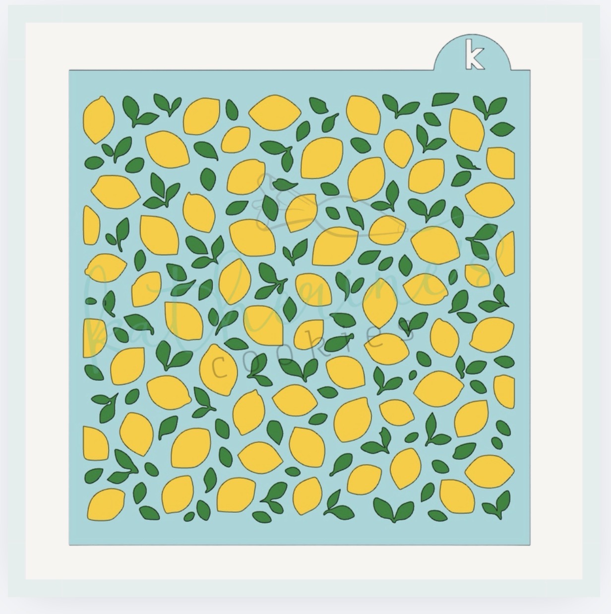 Lemons Two Piece Cookie Stencil
