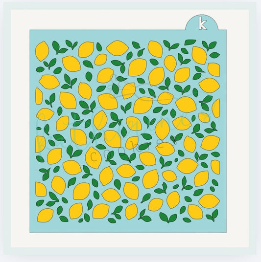 Lemons Two Piece Cookie Stencil