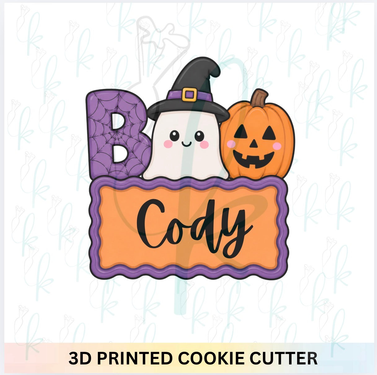 Boo Plaque Cookie Cutter