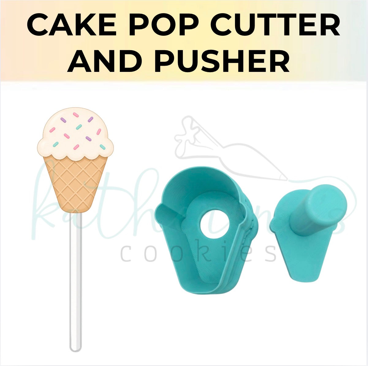 Ice Cream Cone - Cake Pop Cutter and Pusher