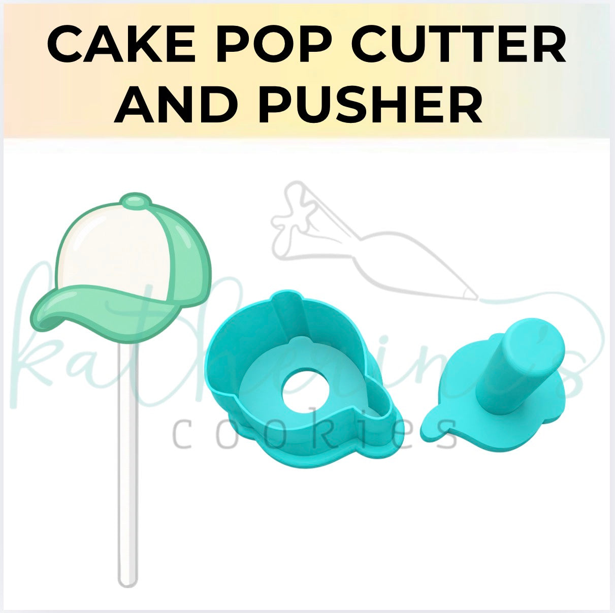 Baseball Hat - Cake Pop Cutter and Pusher