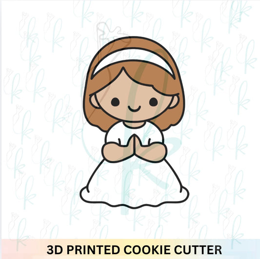 Praying Girl Cookie Cutter