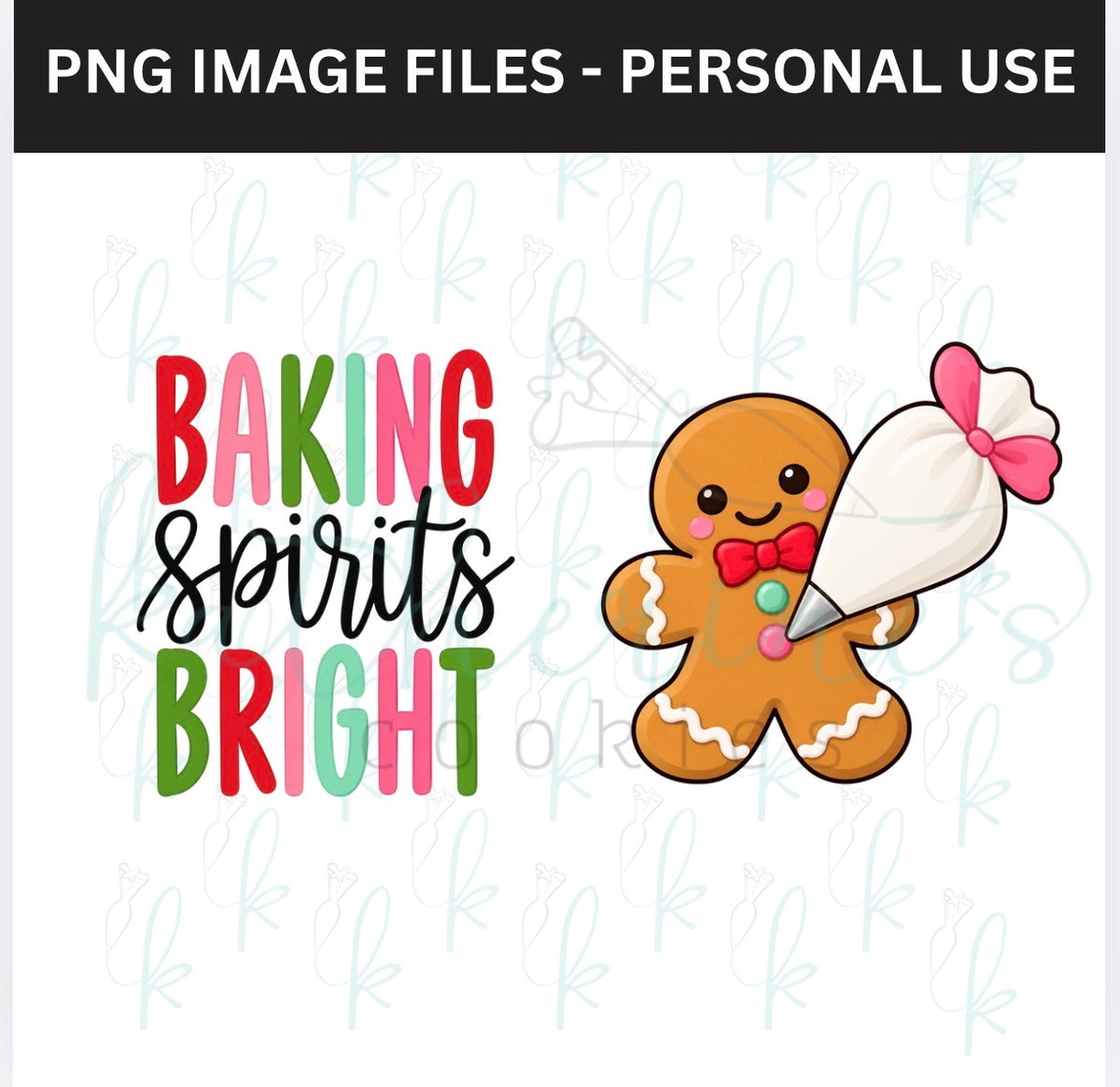 Baking Spirits Bright PNG Images - set of 2