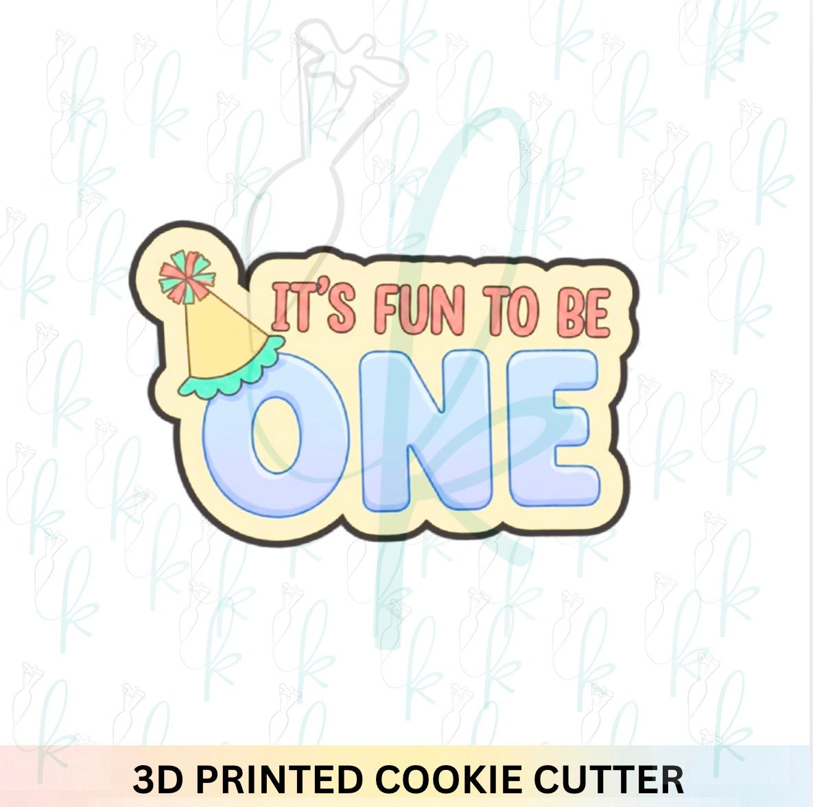 It’s Fun to be One Plaque Cookie Cutter