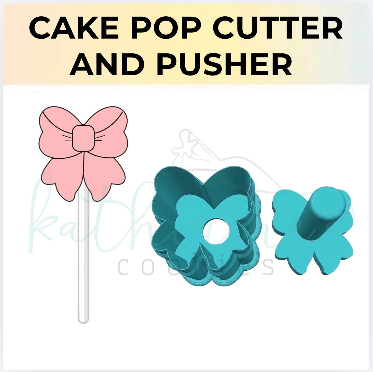 Bow- Cake Pop Cutter and Pusher