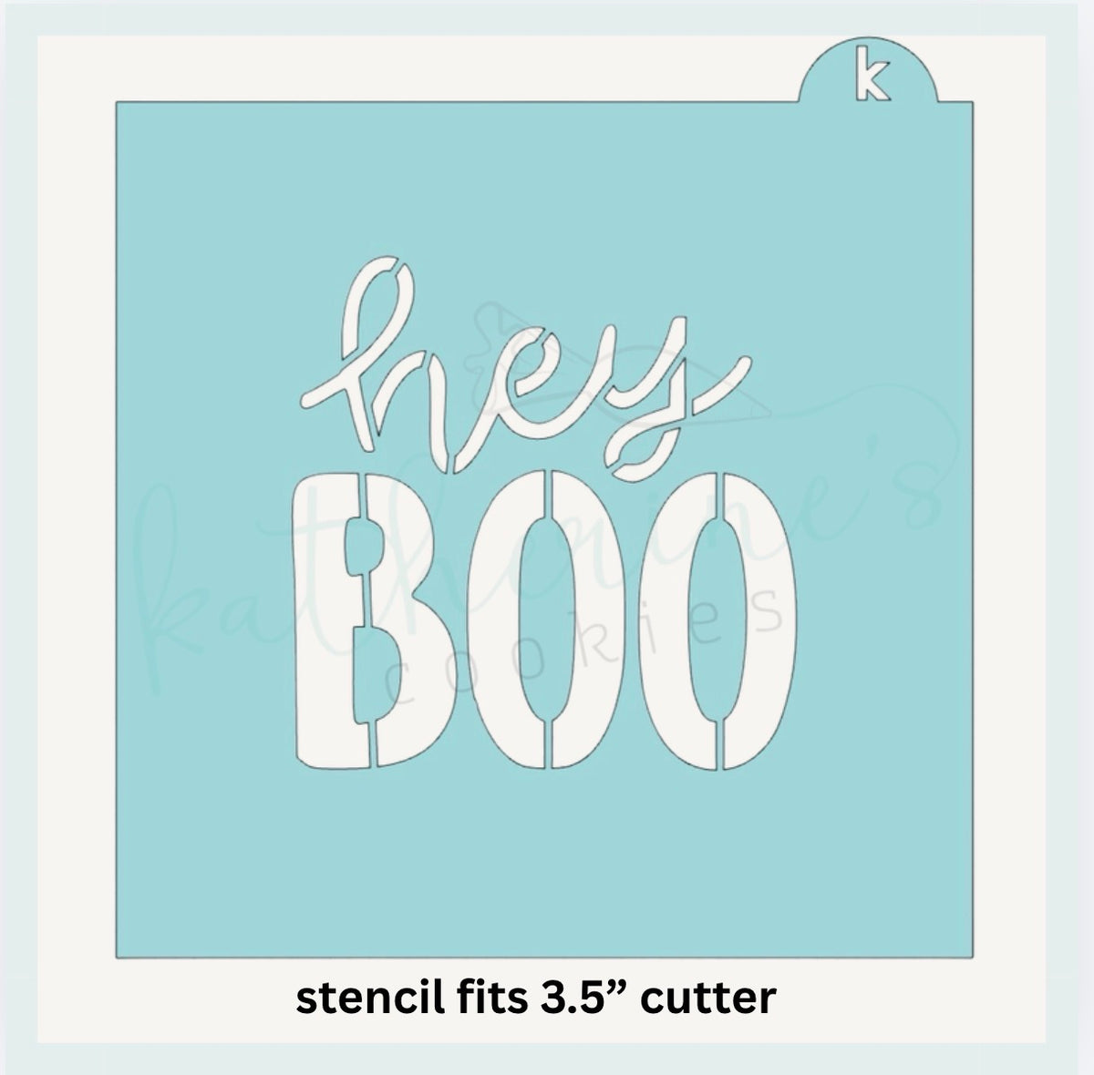 Hey Boo Plaque Cookie Cutter