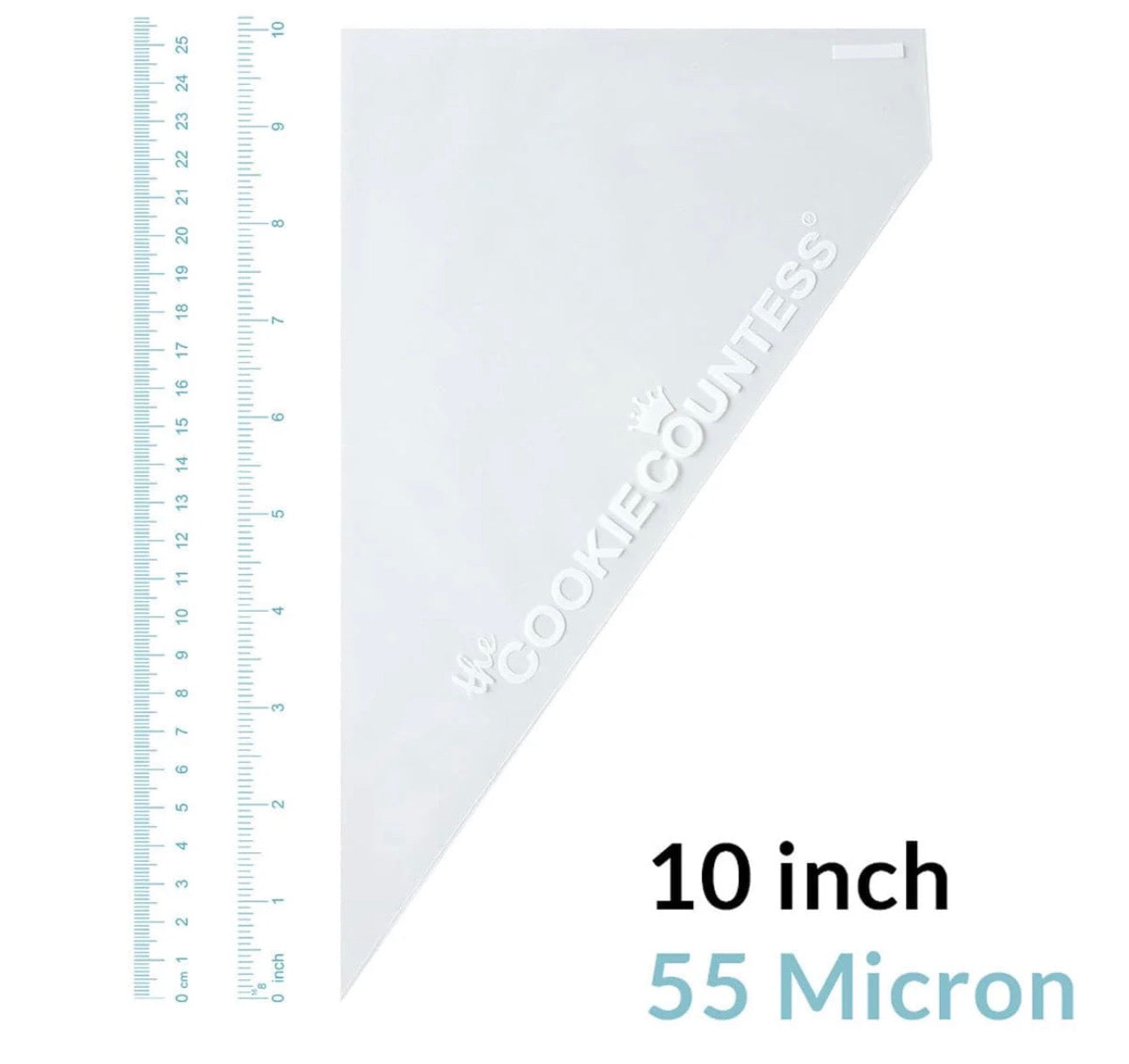 Tipless Piping Bags | Cookie Countess Tipless Royal Icing Decorating Bags | Multiple Sizes + Thicknesses | 100 Count
