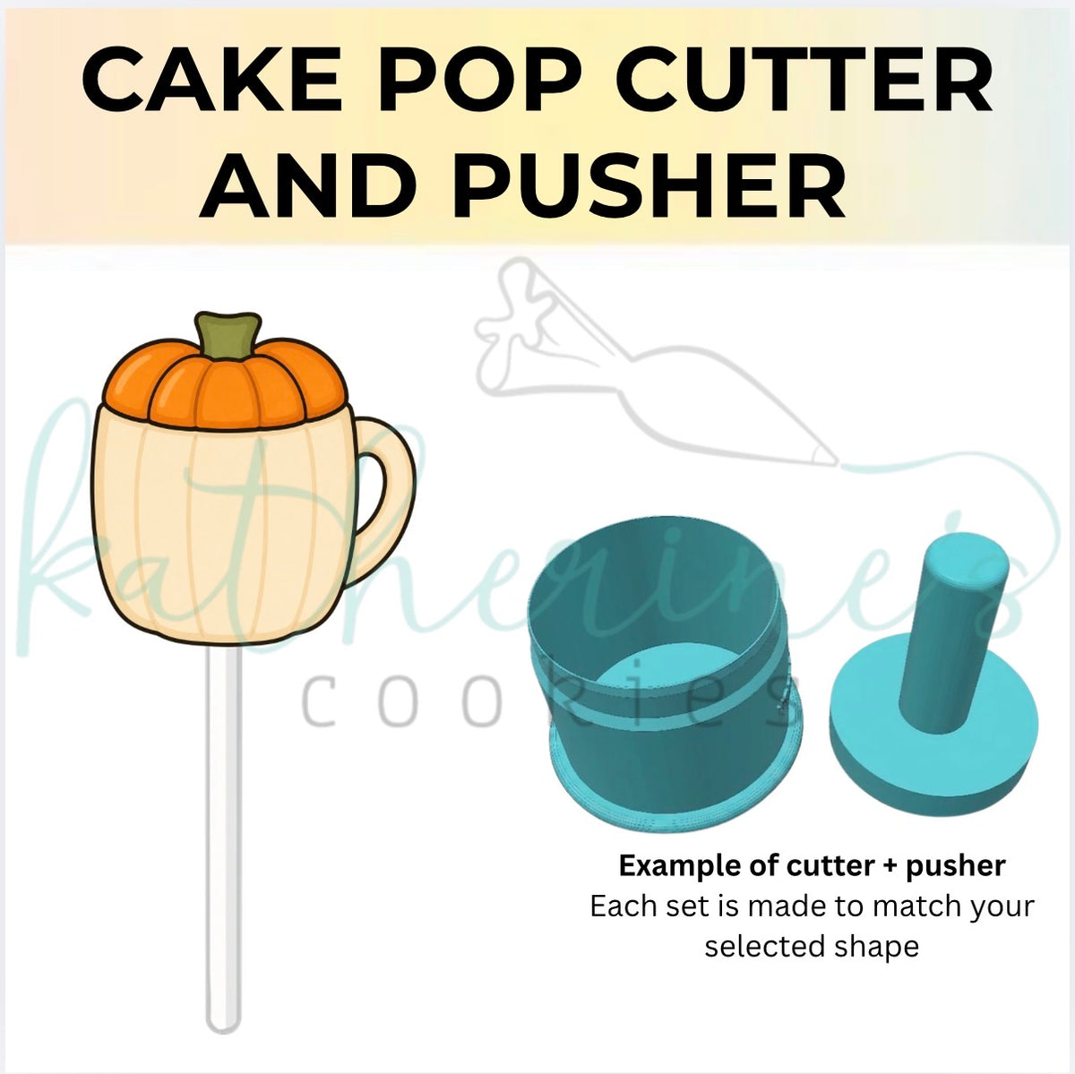 Pumpkin Mug - Cake Pop Cutter and Pusher