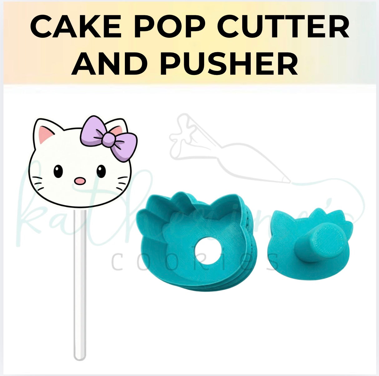 Bow Kitty - Cake Pop Cutter and Pusher