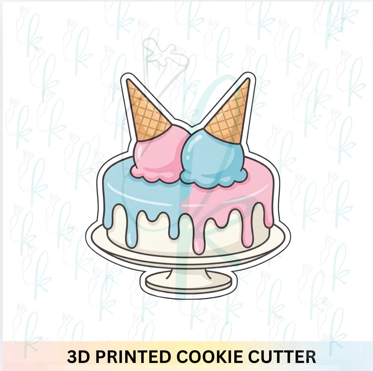 Ice Cream Cone Cake Cookie Cutter
