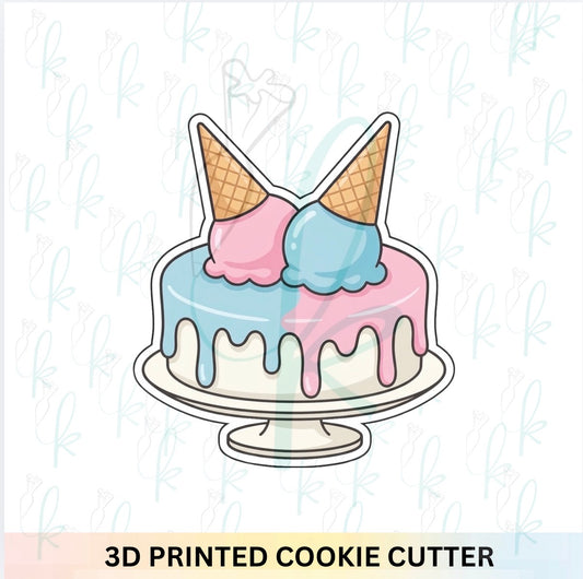 Ice Cream Cone Cake Cookie Cutter