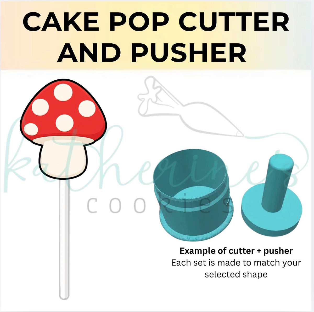 Mushroom - Cake Pop Cutter and Pusher