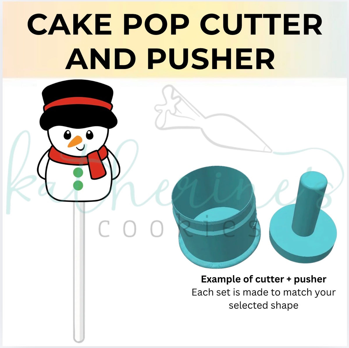 Snowman - Cake Pop Cutter and Pusher