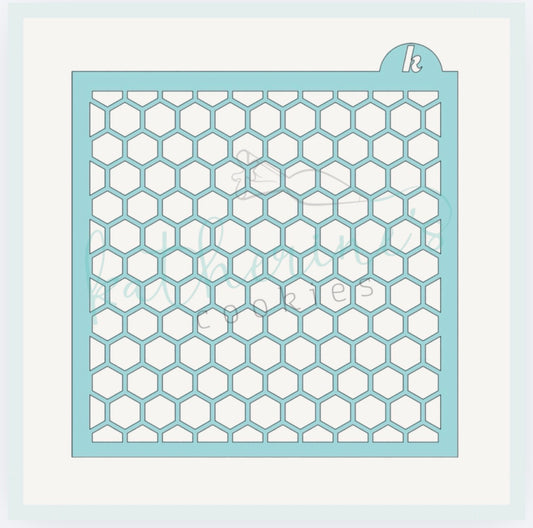 Honeycomb Pattern Cookie Stencil