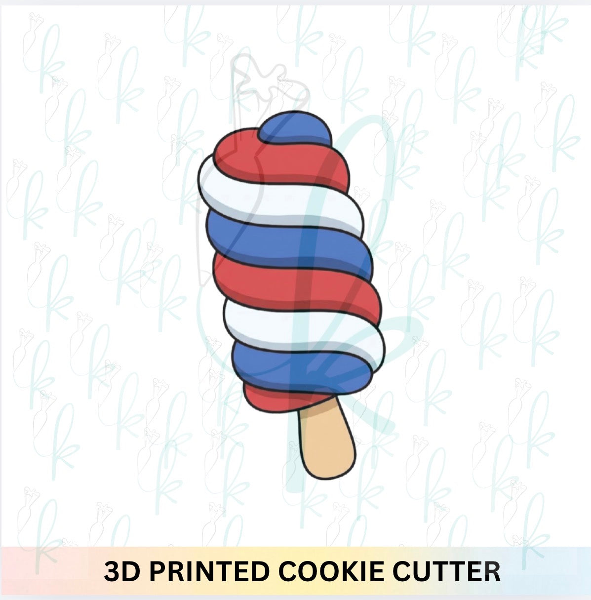 Spiral Popsicle Cookie Cutter