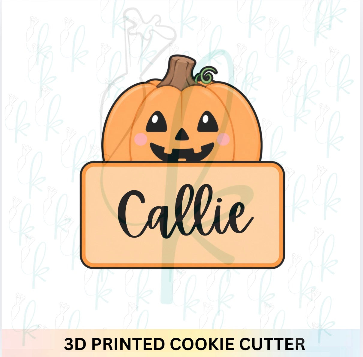Jack-O-Lantern Plaque Cookie Cutter