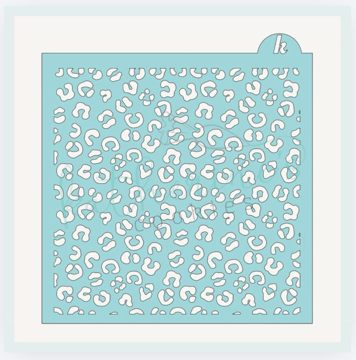 Leopard Print Cookie Stencil