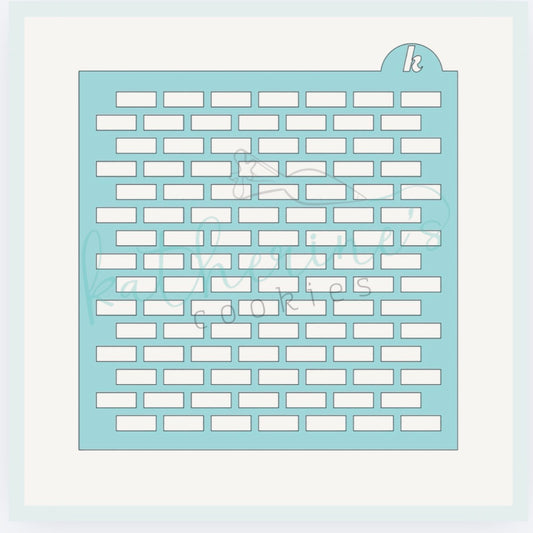 Bricks Pattern Cookie Stencil