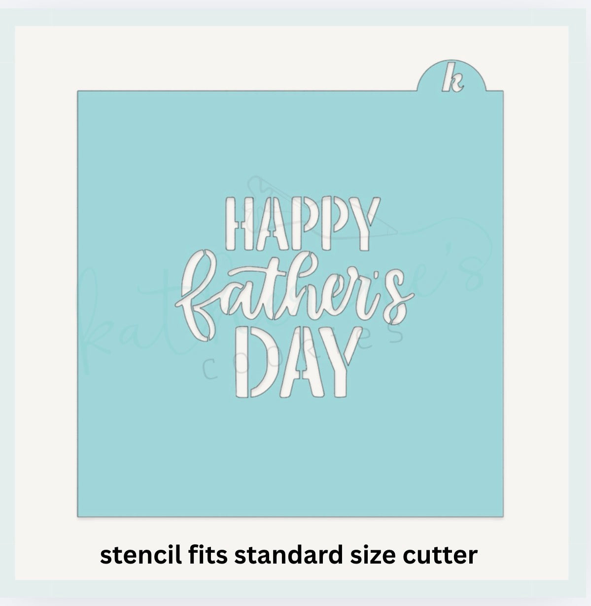Happy Fathers Day Plaque Cookie Cutter
