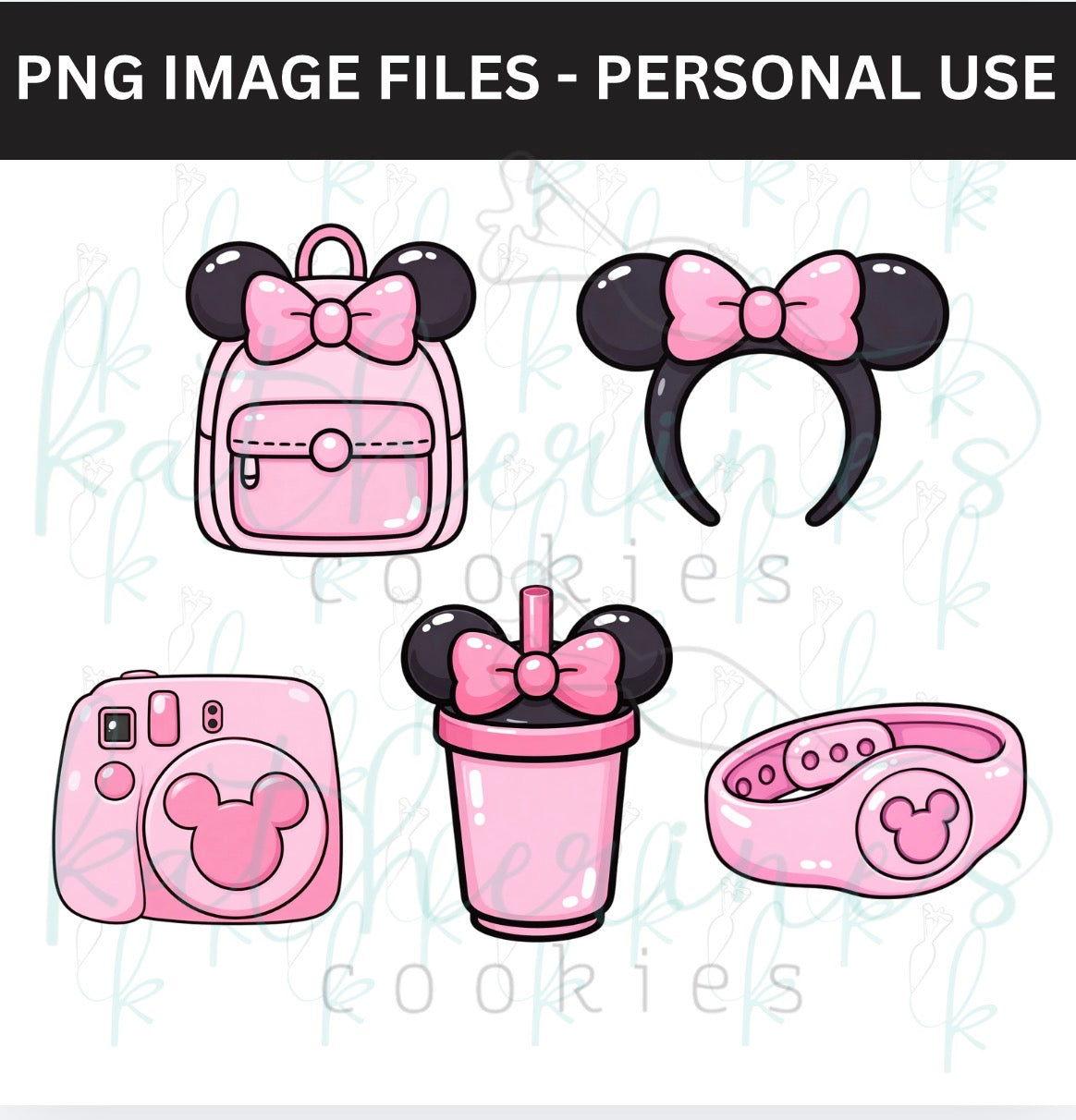 Park Accessories PNG Images - set of 5 images