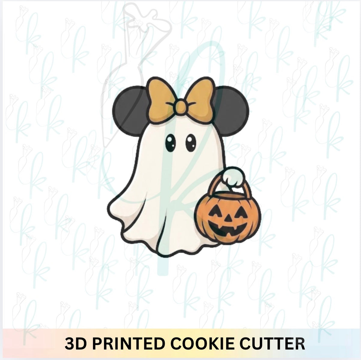 Bow Mouse Ears Ghost Cookie Cutter