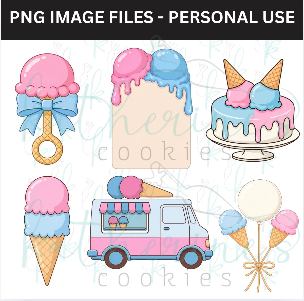 What’s the Scoop PNG Images - set of 6 images