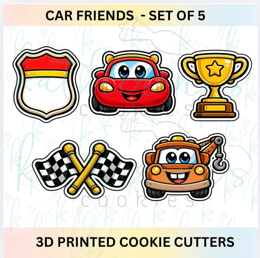 Car Friends - Set of 5 Cookie Cutters