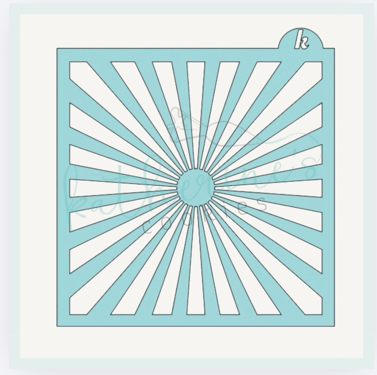 Sunburst Cookie Stencil