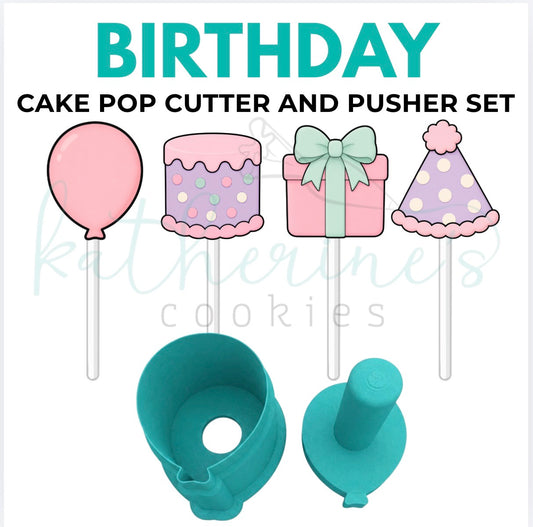 Birthday Set - Cake Pop Cutters and Pushers