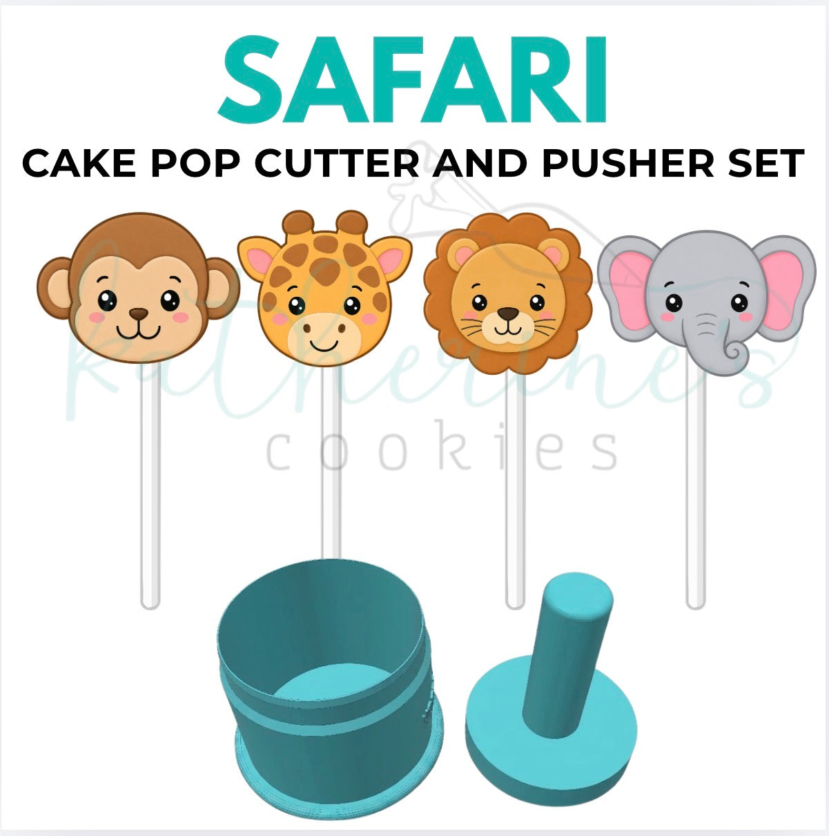 Safari Set - Cake Pop Cutters and Pushers