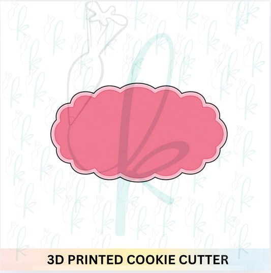 Simple Scallop Plaque Cookie Cutter