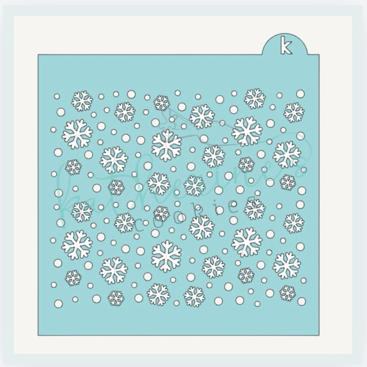 Snowflakes Cookie Stencil