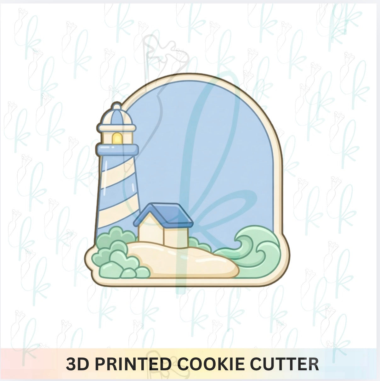 Lighthouse Arch Plaque Cookie Cutter