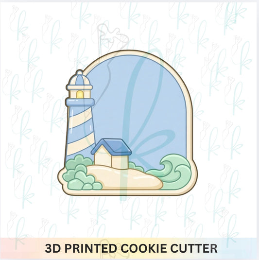 Lighthouse Arch Plaque Cookie Cutter
