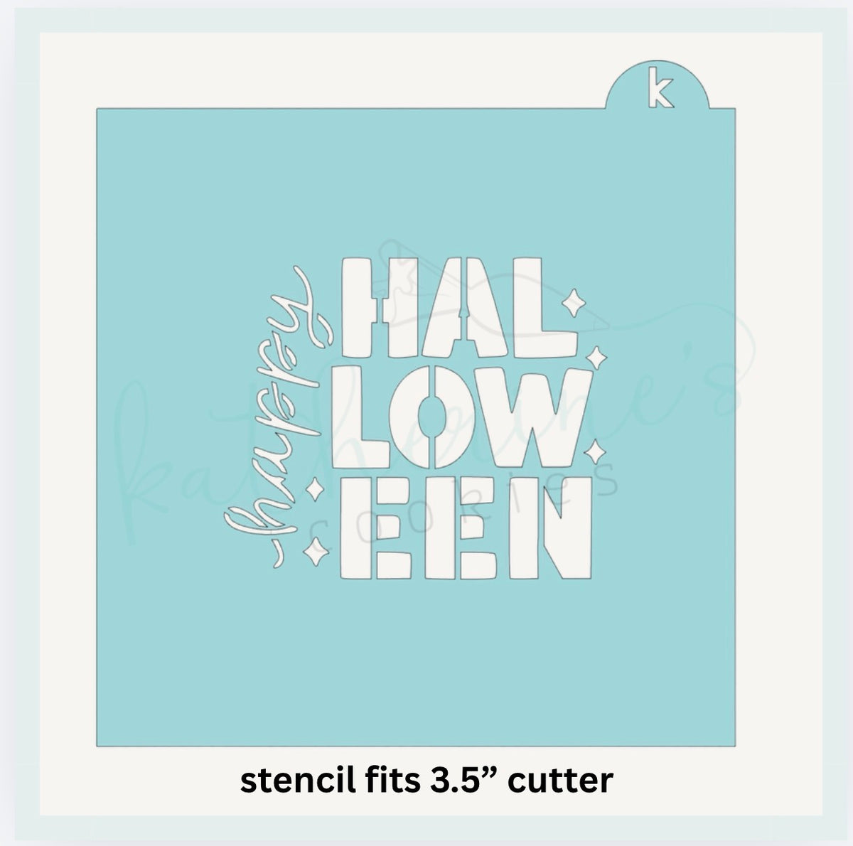 Chunky Happy Halloween Plaque Cookie Cutter